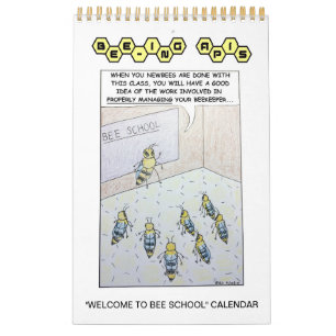 Calendário "Bem-vindo à Escola de Abelhas" da Ap