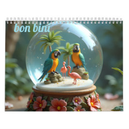 Calendário bem-vindo bonaire