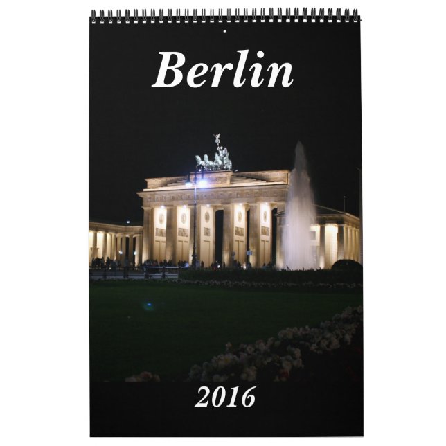 Calendário Berlim Alemanha 2016 (Capa)