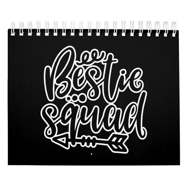 Calendário Bestie Squad Significando Amizade (Capa)