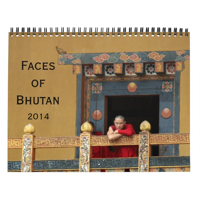 Calendário bhutan enfrenta 2014 (Capa)