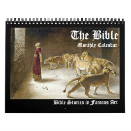 Calendário Bíblia Bíblico de Belas Artes Mensais