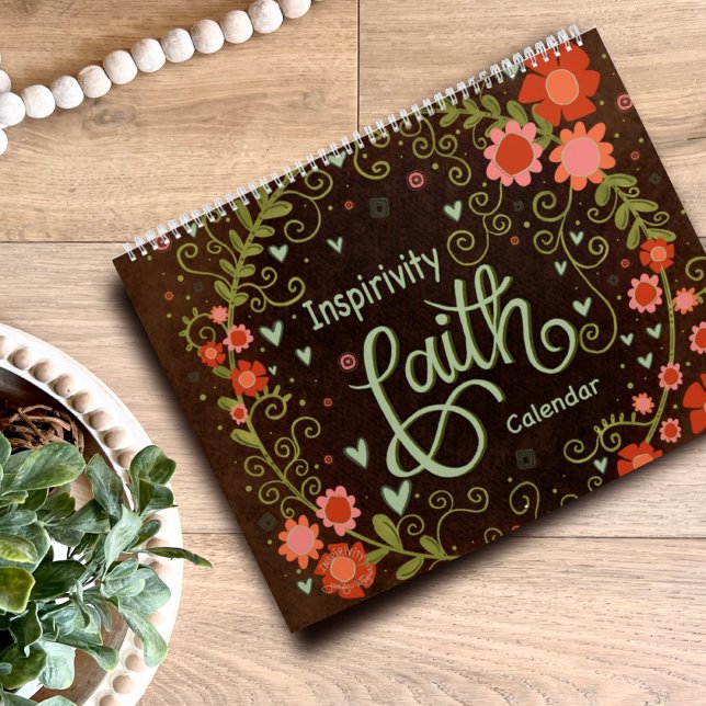Calendário Bíblia Versa Inspirivência Floral Bonito (Criador carregado)