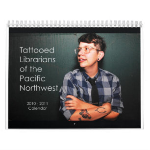 Calendário Bibliotecários Tattooed do noroeste pacífico