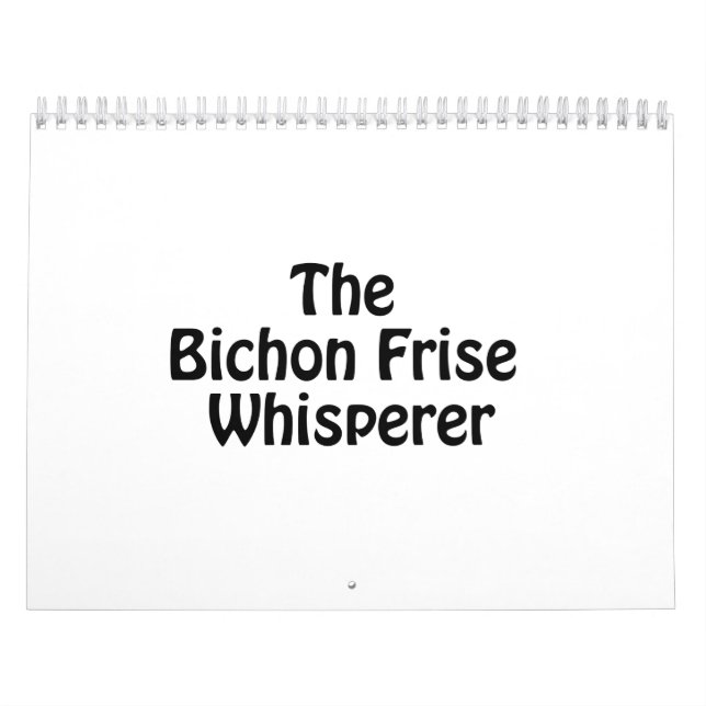 Calendário bichon frise whisperer.ai (Capa)