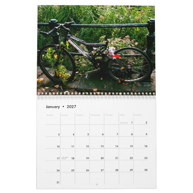 Calendário Bicicletas em Holland (Jan 2027)