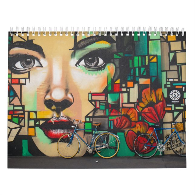 Calendário Bicicletas na parede do Grafite (Capa)