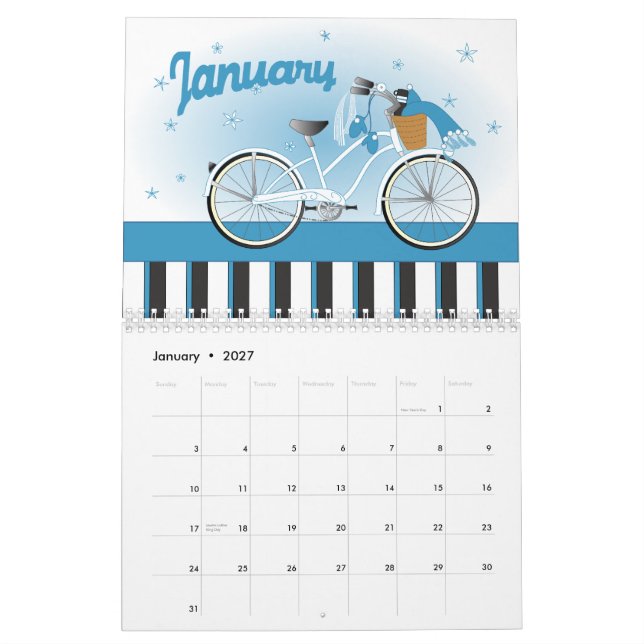Calendário Bicicletas Novidades 2010 (Jan 2027)