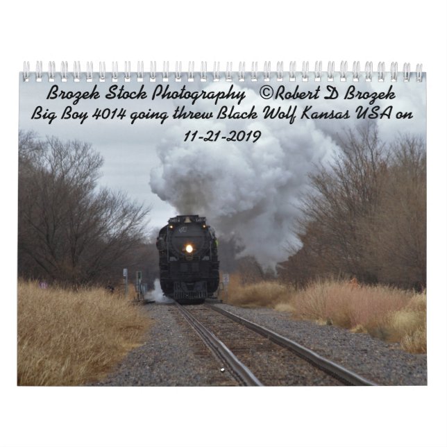 Calendário Big Boy 4014 Steaming jogou Kansas (Capa)