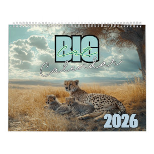 Calendário Big Cat Calendar 2025