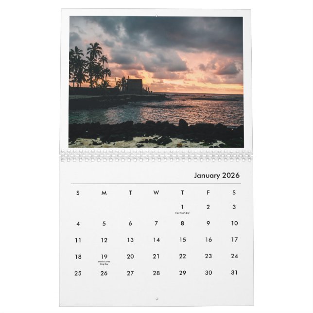Calendário Big Island, Small Moments 2026 Calendar (Jan 2026)