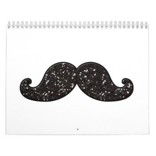 CALENDÁRIO BIGODE DO BRILHO DO PRETO DO DIVERTIMENTO