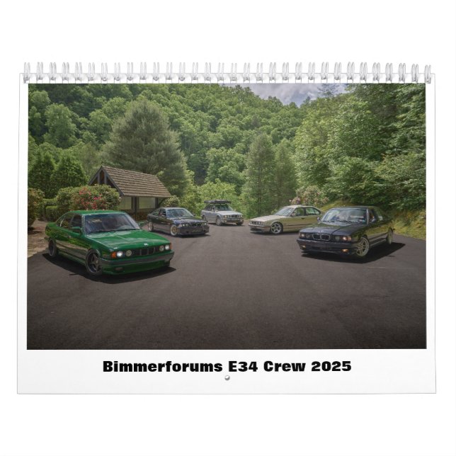 Calendário Bimmerforums E34 Crew 2025  (Capa)