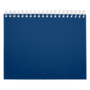 Calendário Binder Personalizado Azul Midnight - Elegante e Ve