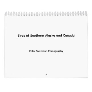 Calendário Birds of Southern Alaska and Canada calendar