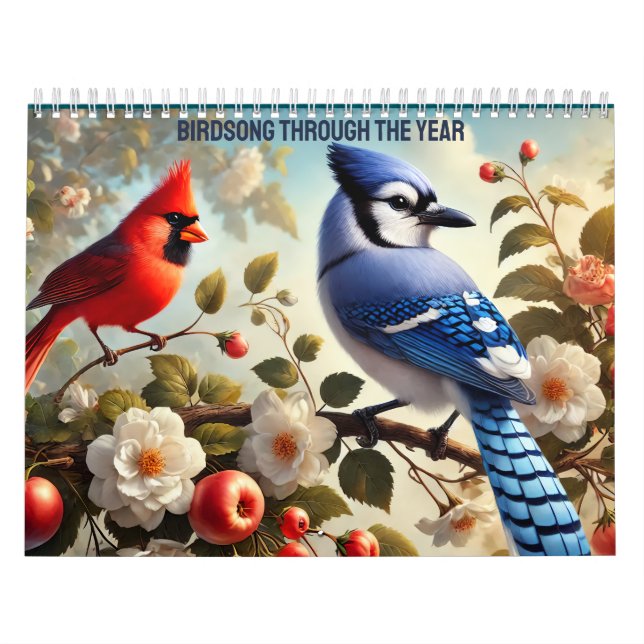 Calendário Birdsong Through the Year (Capa)