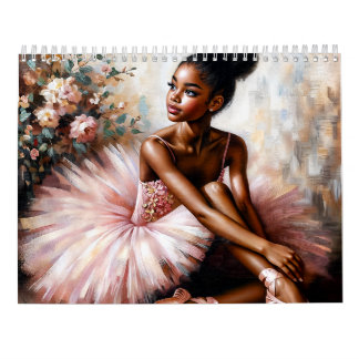 Calendário Black Ballerinas Ballet Art Calendar
