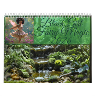 Calendário Black Girl Fairy Magic 2026 Calendar