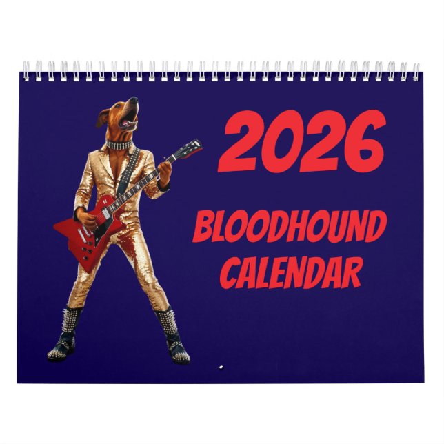 Calendário Bloodhound Calendar (Capa)