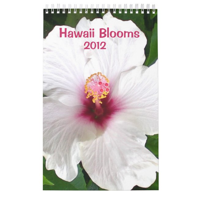 Calendário Blooms do Havaí (Capa)