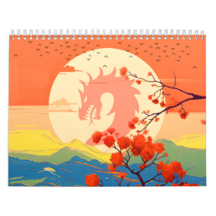 CALENDÁRIO BLOSSOM NATURE MOUNTAIN DRAGON
