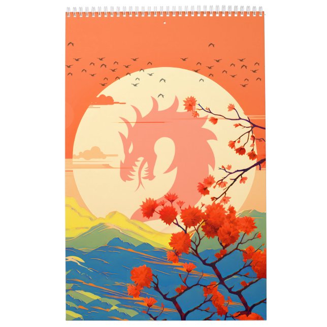 CALENDÁRIO BLOSSOM NATURE MOUNTAIN DRAGON (Capa)