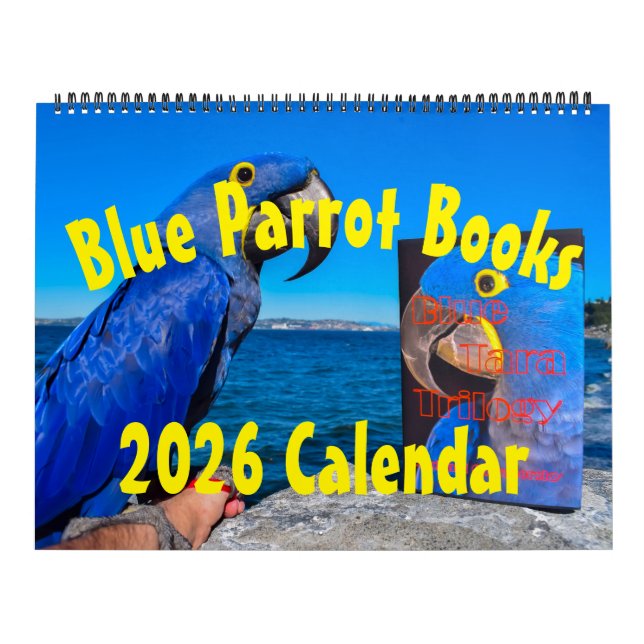 Calendário Blue Parrot Books 2026 Calendar (Capa)