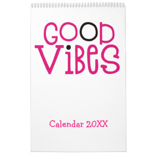 Calendário Boas Vibes Cotações Motivacionais Cor-de-Rosa Bran