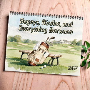 Calendário Bogeys, Birdies e Tudo Entre o Golfe Divertido