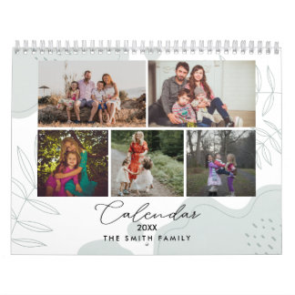 Calendário Boho Floral Family Memories Foto Keepsaoket