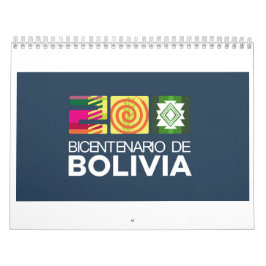Calendário Bolívia 200 años libres