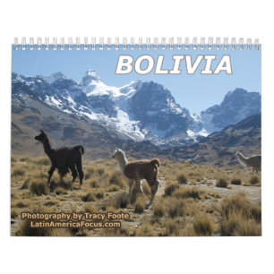 Calendário Bolívia 2022 - Calendário das Montan