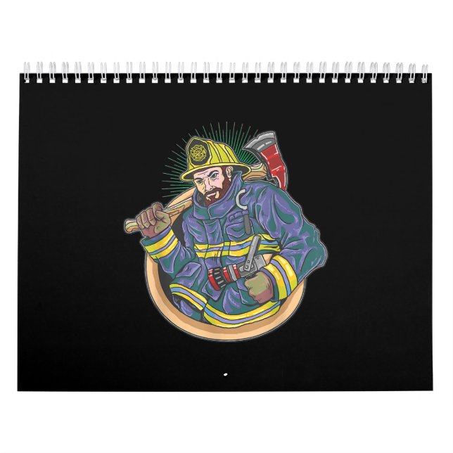 Calendário Bombeiros | Bombeiro Ansioso Para Salvar Vidas (Capa)