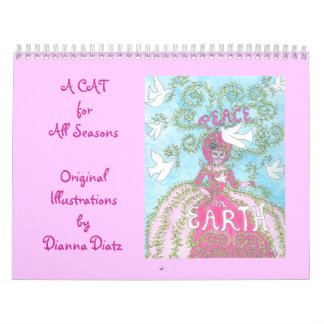 Calendário bonito 2014 do gato - "um gato por