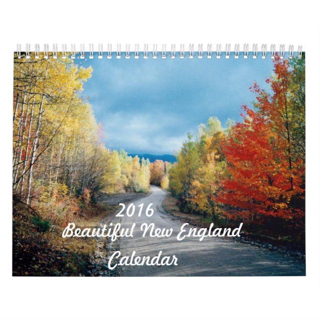 Calendário bonito de 2016 Nova Inglaterra (Capa)