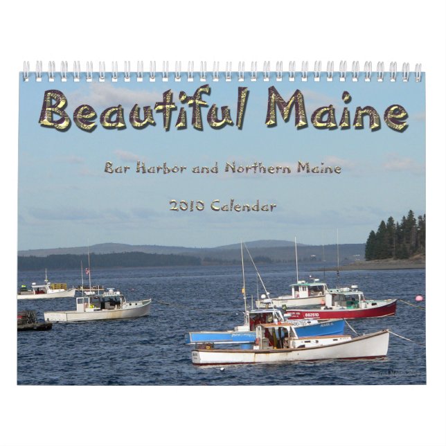 Calendário bonito de Maine 2010 (Capa)