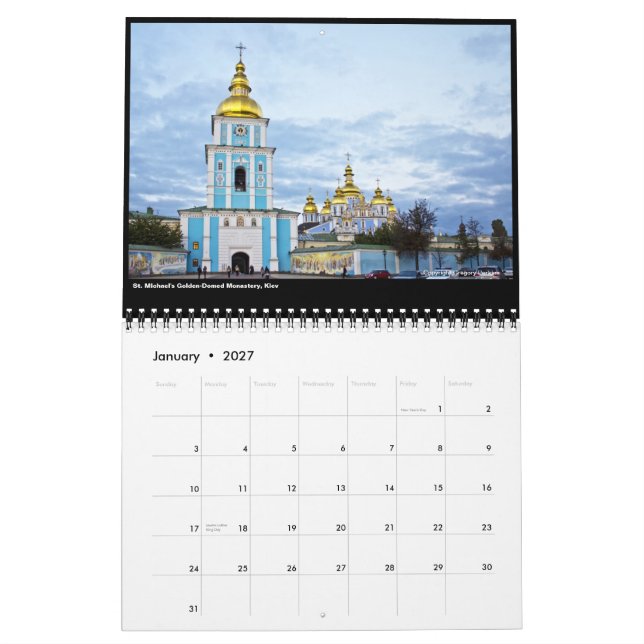 Calendário bonito de Ucrânia 2013 (Jan 2027)