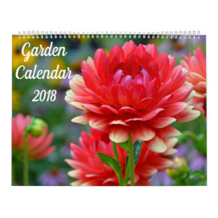 Calendário bonito do jardim