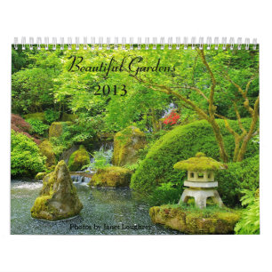 Calendário bonito dos jardins 2013