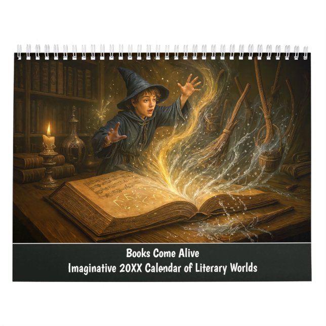 Calendário Books Come Alive – Imaginative Literary (Capa)
