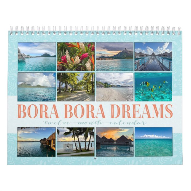 Calendário Bora Bora | French Polynesia | Tahitian Calendar (Capa)
