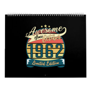 Calendário Born 1962 October Limited