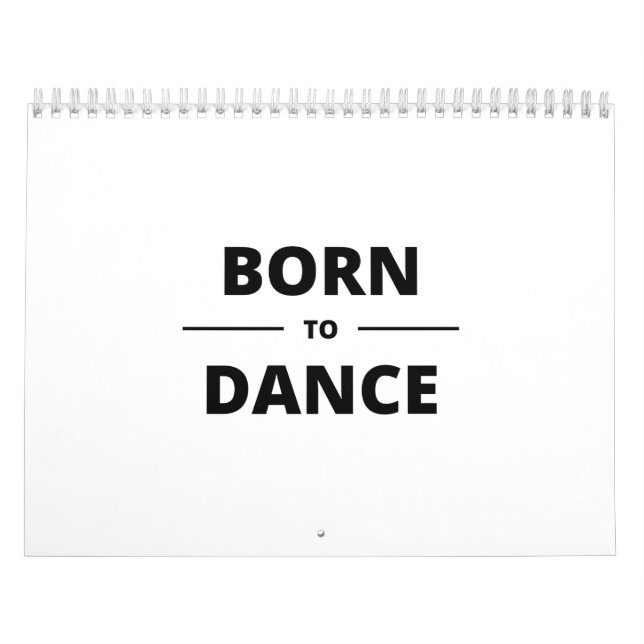 CALENDÁRIO BORN TO DANCE (Capa)