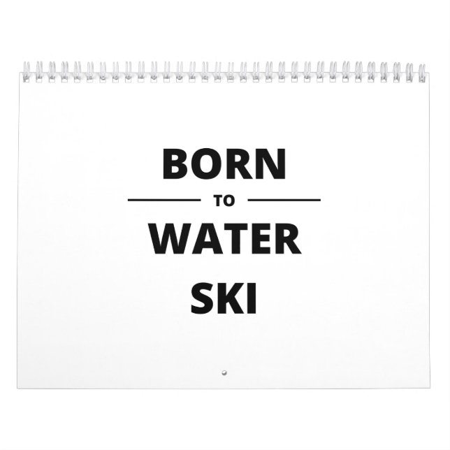CALENDÁRIO BORN TO WATER SKI (Capa)