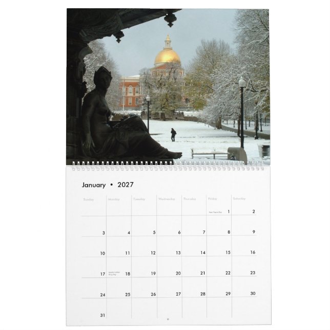 Calendário Boston 2010 (Jan 2027)