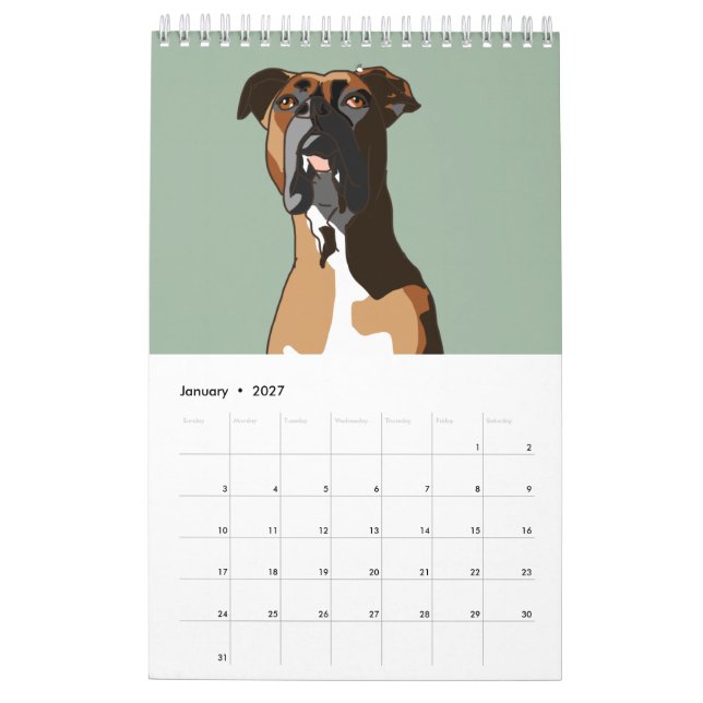 Calendário Boxer (Jan 2027)