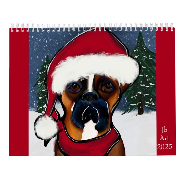 Calendário Boxer Dog (Verso)