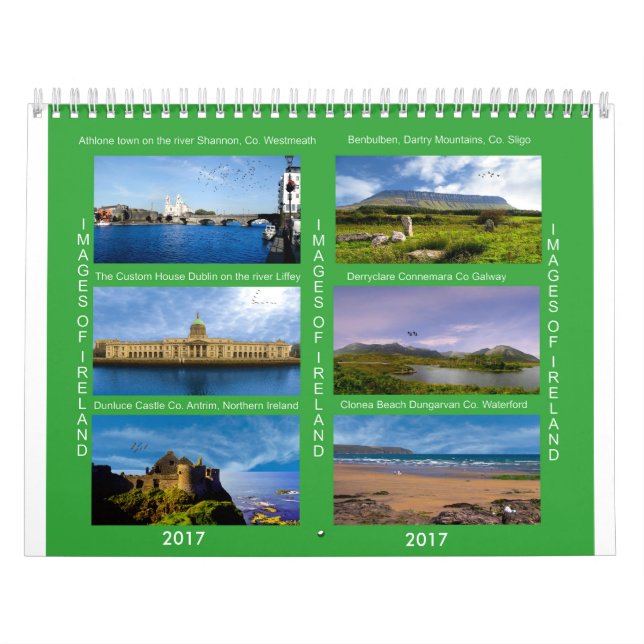 Calendário Branco de Duas Páginas (Capa)