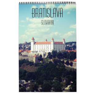 Calendário Bratislava cidade Eslováquia