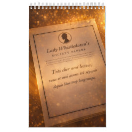 Calendário Bridgerton inspired